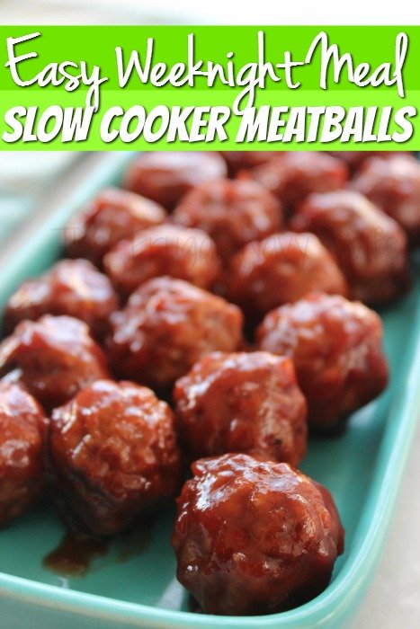 Easy Dinner Recipes – Slow Cooker Meatballs