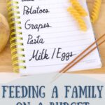 Feeding a family on a budget can be stressful but these tips are sure to help make life easier on you when it comes to meals. #budgeting #largefamilies #food #savemoney #frugalnavywife #mealplanning #frugallivingtips | Feeding a Family on a Budget | Large Families | Dinner | Frugal Living Tips | Save Money | Budgeting |