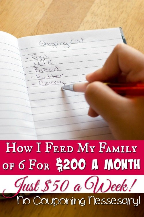 Feeding a Family on a Budget – How I Feed My Family of 6 on $200 a Month – Cheap Meals for Large Families