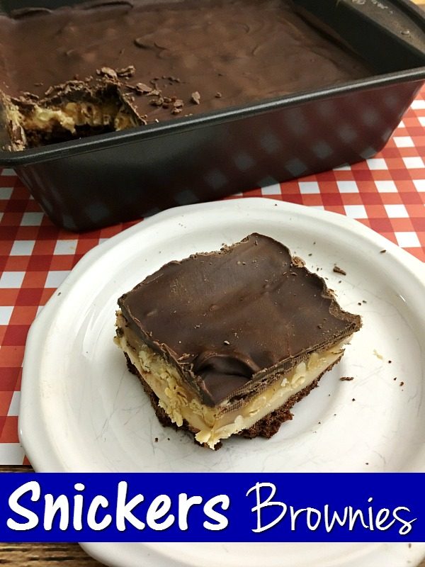 Snickers Peanut Butter Brownies