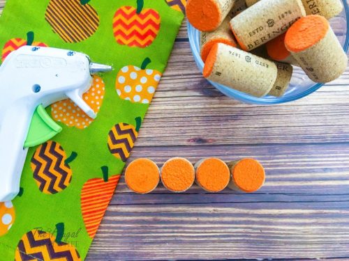 DIY Wine Cork Pumpkins Craft