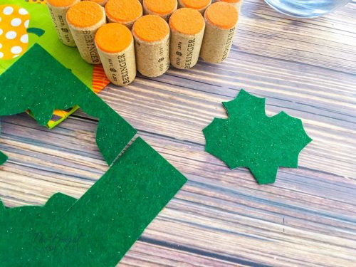 Wine Cork Crafts Pumpkin