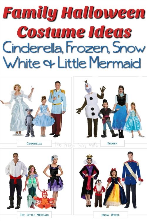 Disney Family Halloween Costume Ideas – Cinderella, Frozen, Snow White & Little Mermaid