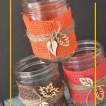 I love making my own DIY fall decorations. These burlap mason jar centerpieces are the newest addition to my decor and they double great as wedding decor! #frugalnavywife #burlapdecor #diydecorations #falldecor #weddingdecor #diycenterpieces #diy | DIY Fall Decor | DIY Wedding Decor | Decorations | Burlap Decor | Mason Jar Ideas | DIY Mason Jar Crafts