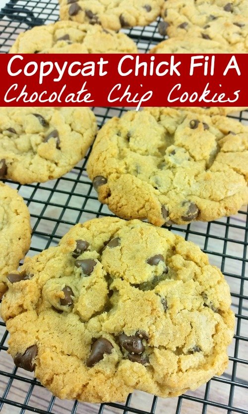 Copycat Chick Fil A Chocolate Chip Cookie Recipe