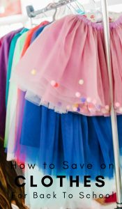 All of the clothing you need for school without breaking the bank. Here are some helpful tips and tricks to save money on back to school clothes for kids. #backtoschool #schoolclothing #frugalliving #frugalnavywife | Back To School | School Clothes Shopping | Frugal Living | Mom Life