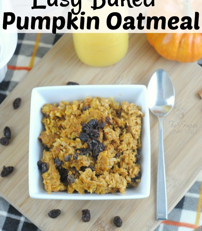 The Perfect Baked Pumpkin Oatmeal For A Fall Morning!