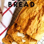 One of the best features of beer bread is that it requires no kneading or long rising times. Pair them together to get this easy pumpkin beer bread recipe. #beerbread #pumpkinbread #pumpkinrecipes #frugalnavywife #bread #recipe #pumpkin | Beer Bread Recipes | Pumpkin Recipes | Pumpkin Bread Recipes | Fall Recipes | Bread Recipes | Easy Recipes |