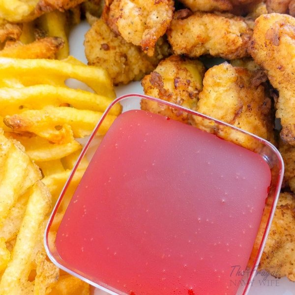 This Copycat Chick Fil A Polynesian Sauce is three simple ingredients and super quick to make right in your own kitchen! The Best ever! #copycat #chickfila #recipe #frugalnavywife | Chick Fil A Recipes | Copycat Recipes | Polynesian Sauce Recipe | Sauces Recipes