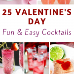 Huge party and a cozy night at home for Valentines Day make sure to try out some of these Valentine's Day cocktails! #frugalnavywife #valentinesday #cocktailrecipes #adultbeverages #yummyrecipes #easycocktails | Easy Cocktail Recipes | Cocktail Recipes | Valentine's Day Cocktails | Yummy Drink Recipes | Drink Ideas