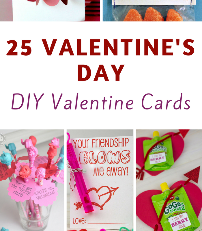 25 Easy DIY Valentine’s Day Cards