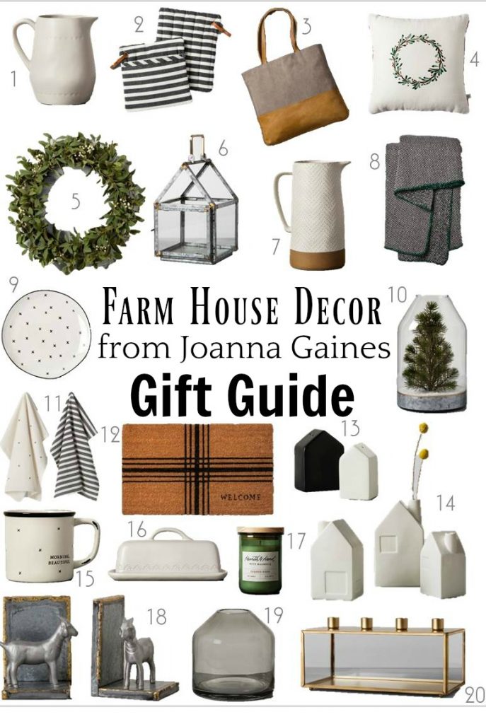Chip and Joanna Gaines Farmhouse Style Decor Gift Ideas