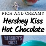 We have many different recipes but this Hershey Kiss Hot Chocolate Recipe is one of my favorite. It's rich and creamy and you just can't beat it! #hersheykiss #hotchocolate #frugalnavywife #drinkrecipe #easyrecipe | Easy Drink Recipe | Drink Recipe | Winter Recipe | Hot Chocolate Recipe | Hershey Kiss Recipe Ideas