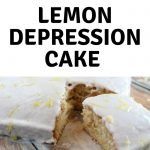 A lemony, dairy-free dessert recipe that will leave you wanting more! Lemon Depression Cake is moist and the process to make is very unique. #frugalnavywife #dessert #scratchrecipe #lemonrecipe #cakerecipe | Cake Recipes | Lemon Recipes | Desserts | Easy Dessert Recipes | From Scratch Baking Recipes | Dessert Recipe |