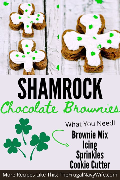 St. Patrick’s Day Shamrock Chocolate Brownies Recipe