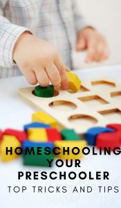 Give your child some undivided attention in the form of play-based learning. Here are my top tips and tricks to homeschooling your preschooler. #homeschooling #preschool #education #thefrugalnavywife | Homeschool Tips | Homeschooling Tricks | Preschooler Activities | Teaching Preschool |