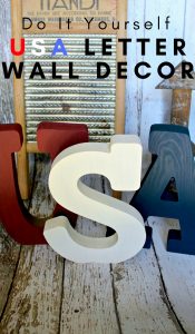DIY USA Letter Wall Decor
