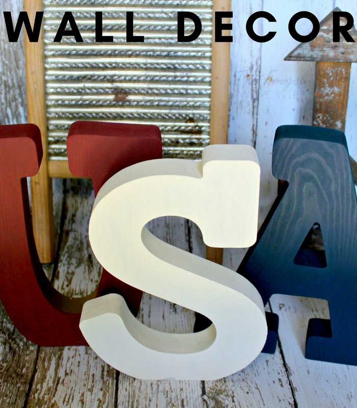 DIY USA Letter Wall Decor