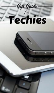 I think buying gifts for techies is some of my favorite shopping! Why? Cause you never know what you will find. This Gifts for Techies guide will give you some ideas for those on your list. #giftguide #techies #holidaygiftguide #thefrugalnavywife | Holiday Gift Guide | Gifts for techies | Techies |