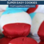 These Chocolate Dipped Oreos are so easy to make and the kids love helping because of the fun pretty colors! #oreos #desserts #holidayrecipe #4thofjuly #thefrugalnavywife | Dessert recipe | Holiday Recipe | 4th Of July | Red White Blue