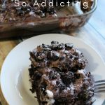 Oreo Dirt Pie is the most addicting thing in the world. Don't Believe me? Give it a try. This pie will leave you wanting more so make 2 just in case. #oreo #pie #chocolate #dessert #frugalnavywife | Dessert Recipes | Oreo Recipes | Pie Recipes | Chocolate Recipes