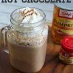 An easy combination of pumpkin and a classic hot chocolate will have you antsy for fall flavors. Make this Pumpkin Hot Chocolate today. #pumpkinrecipes #hotchocolate #drinks #yum #fallrecipes #frugalnavywife | Fall Recipes | Hot Chocolate Recipes | Pumpkin Recipes | Fall Drink Recipes