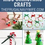 Keeping kids busy when it's cold outside is a task on its own! These easy kids' Christmas Crafts double as great gifts as well as decor! #christmas #kidscrafts #kidsactivities #frugalnavywife | Christmas | Kids Crafts for Christmas | Simple Kids Christmas Crafts | Christmas Crafts for Kids |