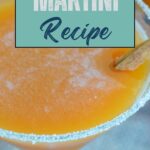 Make this Pumpkin Martini Recipe for your holiday parties this year. The perfect fall pumpkin drink recipe for the season. #pumpkinrecipes #martinirecipes #fallrecipes #martini #frugalnavywife | Fall Recipes | Pumpkin Drink Recipes | Martini Recipes | Pumpkin Martinis | Cocktail Recipes