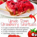 This sweet, buttery, and fruity upside-down strawberry shortcake is the loveliest spring and summer dessert! #frugalnavywife #dessert #strawberryrecipe #strawberryshortcake #easyrecipe | Dessert Ideas | Dessert Recipes | Easy Desserts | Strawberry Recipes | Strawberry Cakes | Cake Recipes | Strawberry Shortcake Recipes |