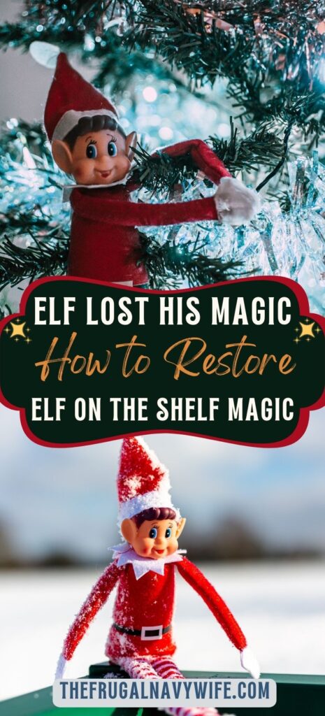 What do you do if a child touches the Elf and causes it to lose its magic? Use this free printable on How to Restore Elf on the Shelf Magic. #christmas #elfontheshelf #frugalnavywife #christmasmagic | Christmas | Elf on the Shelf Ideas | Elf on the Shelf Ideas for kids |