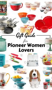 While thinking of gifts this year I made this list of Pioneer Woman Gift Ideas. The Pioneer Woman lover in your life will thank you. #holidaygiftguide #giftguide #frugalnavywife #pioneerwoman | Pioneer Woman Gift Guide | Holiday Gift Guide | Gift Guides |