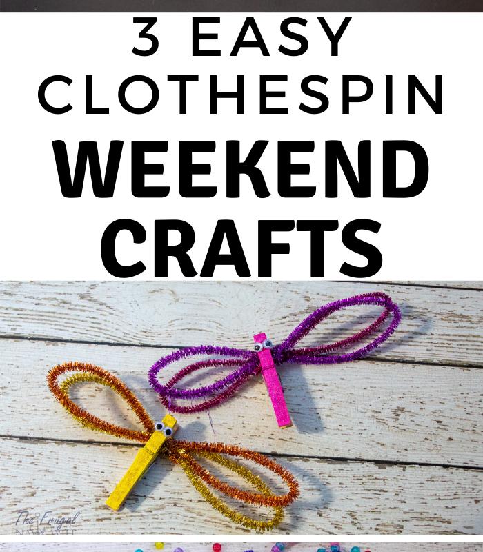 Weekend Clothespin Crafts with Discount School Supply