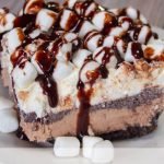 Hot Chocolate Lasagna Icebox Cake became an instant favorite in my home and it will yours too. It is so addicting, make it if you dare! #frugalnavywife #nobakecake #desserts #chocolatelasagna | Easy Dessert Recipe | Desserts | No-Bake Desserts | Chocolate Lasagna Recipes | Hot Chocolate Recipes |