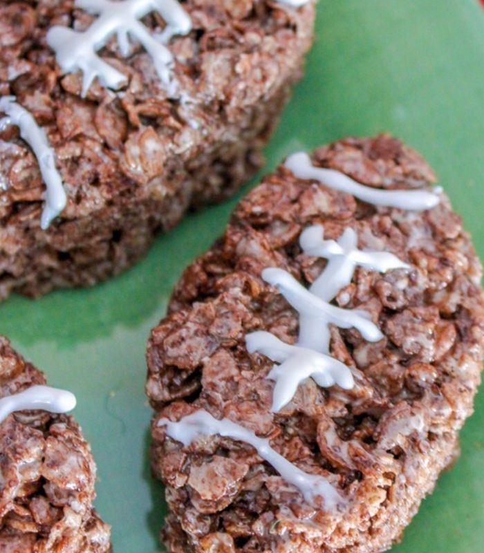 Easy Football Rice Krispie Treats Recipe