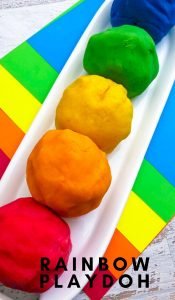 I make my own homemade playdough because it's cheaper. One of our favorites is the DIY rainbow playdough, easy to make and perfect for St Patricks Day! #thefrugalnavywife #playdoh #playdough #stpatricksday #rainbow #kidsactivity | Kids Activities | Rainbow Playdoh | Homemade Playdough | St. Patrick's Day Activities