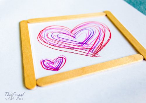 DIY Button Frame Valentines Day Gift Idea