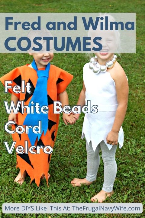 Easy DIY Flintstones Costumes – Fred and Wilma Costume