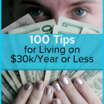 Following these frugal living tips, you can save money and do it comfortably all while living on $30k a year. #frugalnavywife #frugallivingtips #frugalliving #livingonless #howtosavemoney #howtosave #money #budgeting | Ideas to save money | Living on Less | Frugal Living Tips | How to Save Money | Budgeting Ideas