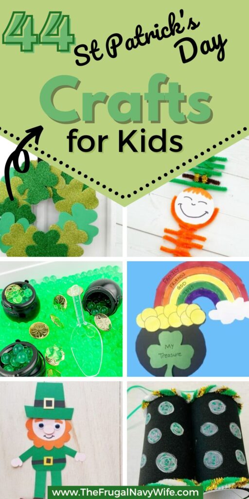 Engage your little ones in the spirit of the Emerald Isle with our delightful collection of St. Patrick's Day crafts. #frugalnavywife #stpatricksday #craftsforkids #easycrafts #stparticksdaycrafts #rainbowcrafts #leprechauncrafts | St. Patricks Day Crafts for Kids | Easy Crafts for Kids | Rainbow Craft Ideas | Leprechaun Crafts | St. Patrick's Day Ideas