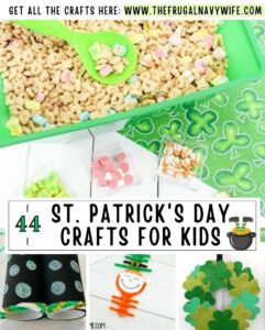 Engage your little ones in the spirit of the Emerald Isle with our delightful collection of St. Patrick's Day crafts. #frugalnavywife #stpatricksday #craftsforkids #easycrafts #stparticksdaycrafts #rainbowcrafts #leprechauncrafts | St. Patricks Day Crafts for Kids | Easy Crafts for Kids | Rainbow Craft Ideas | Leprechaun Crafts | St. Patrick's Day Ideas