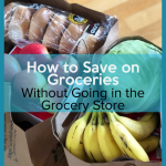 Save on Groceries - Want to know my secret? Here are tips on how to save on groceries without going to the grocery store. #frugalnavywife #saveongroceries #frugallivingtips #savingmoney #livingonless | How to save on groceries | Saving Money on Groceries | Budgeting | Living on Less Hacks | Frugal Living Tips