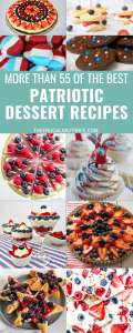 We have gathered up a great list of Patriotic Dessert Recipes for you to enjoy for your next holiday celebration. Which will you make first? #frugalnavywife #patriotic #desserts #recipes #patrioticholidays #redwhiteblue | Red White & Blue Food Ideas | Patriotic Dessert Recipes | Patriotic Dessert Ideas | Dessert Recipes | Desserts | Recipes for Patriotic Holidays