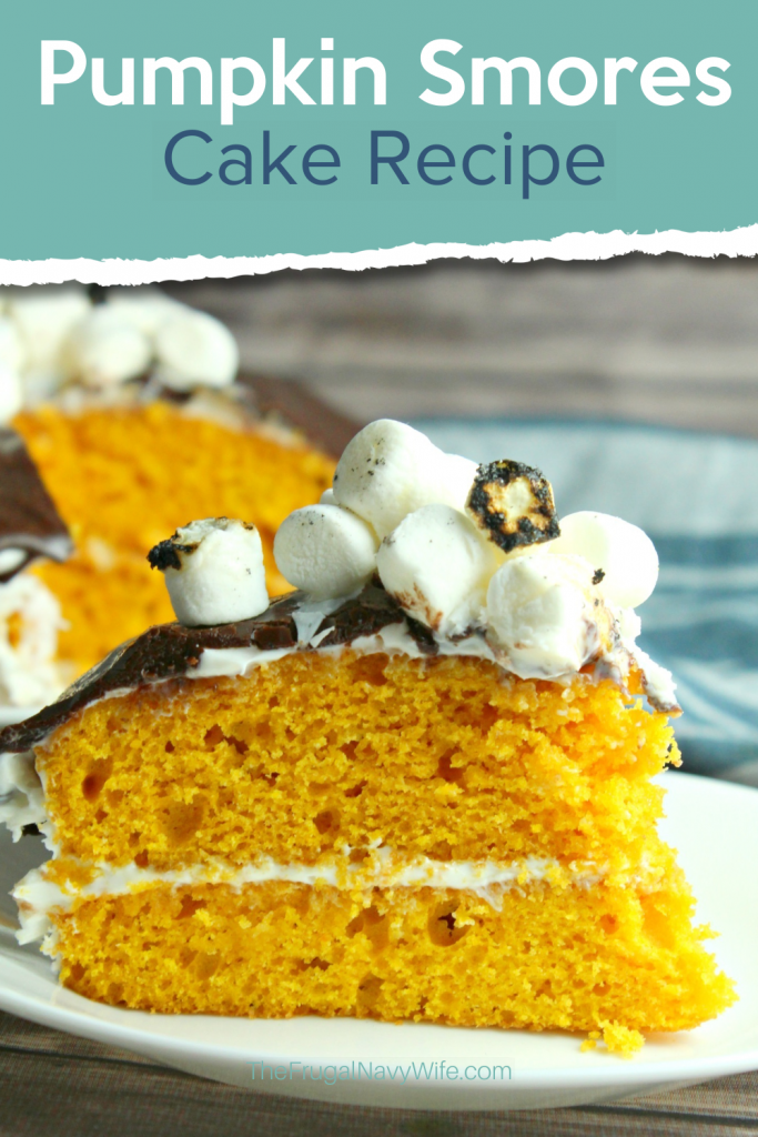 This Pumpkin Sâ€™mores Cake recipe is one dessert that your family will ask for again and again. Make sure you check this recipe out! #recipe #fall #dessertrecipe #dessert #smores #cake #pumpkin #frugalnavywife | Dessert Recipe | Fall Recipes | Smores Recipes | Pumpkin Recipes | Cake Recipes | Yummy Recipes | Pumpkin Cake Ideas