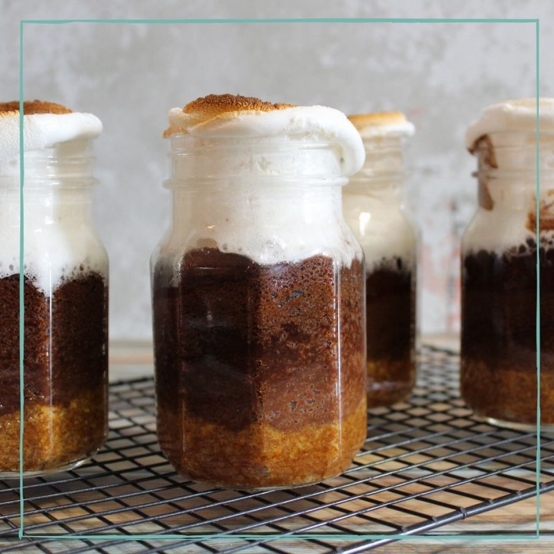 S’mores Cake in a Jar Recipe