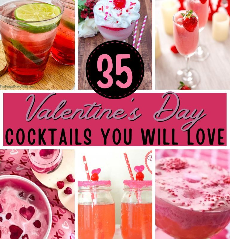 35 Valentines Day Cocktails You Will LOVE!