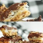 Here's another delicious recipe for you chocolate lovers! These Copycat Mound Bars will hit your sweet tooth just right! #chocolatedessert #copycatrecipe #sweets #frugalnavywife #baking #dessertrecipes | Dessert Recipes | Chocolate Desserts | Copycat Recipe | Sweet Treats |