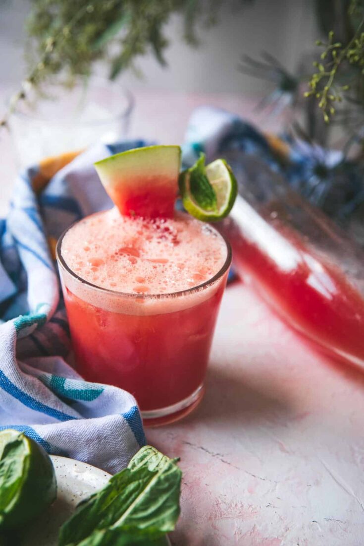 Image for Fizzy Watermelon Basil Limeade