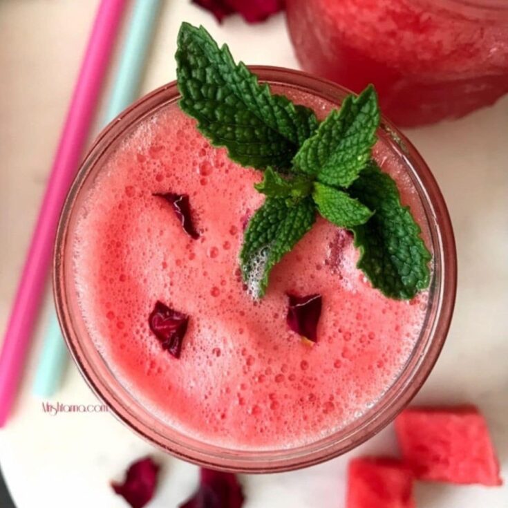 Image for Refreshing Watermelon Rose Juice