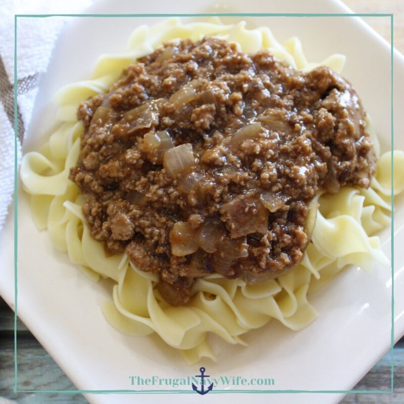 Lazy Beef and Noodles