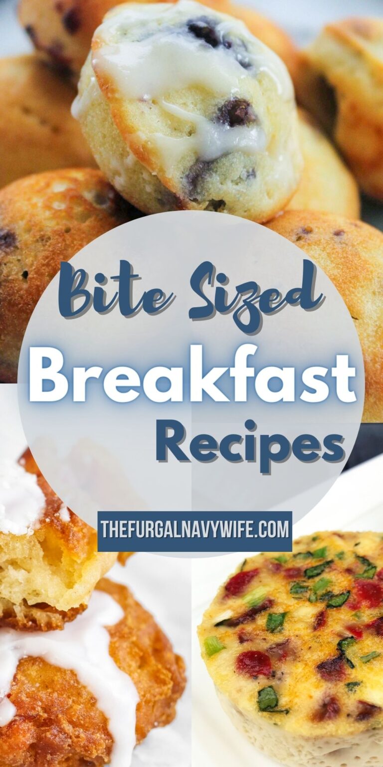 Bite Sized Breakfast Recipes - The Frugal Navy Wife